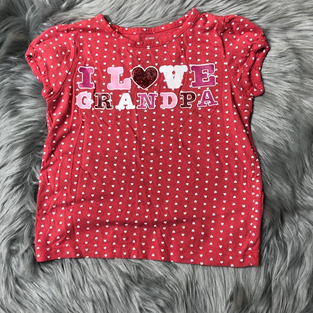 Garanimals I love grandpa pink shirt 4T